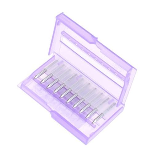 KONTONTY 10 Stück Teiliges Hartmetall Cnc Fräser Bits aus Wolframstahl Langlebige Gravurwerkzeuge für Pcb Aluminium Holzwerkstoff Modellbau und Elektronik von KONTONTY