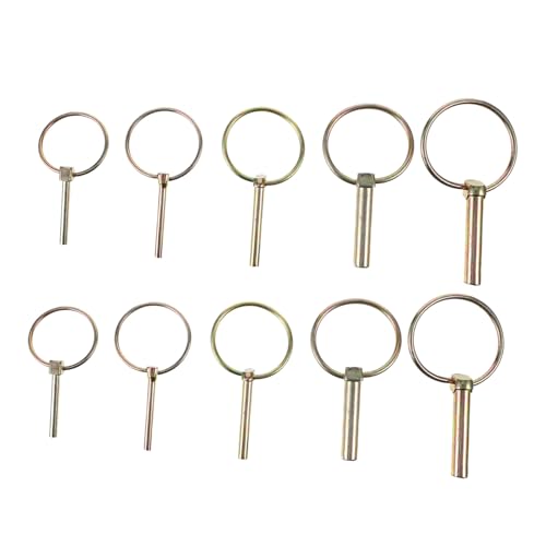 KONTONTY 10 Stück Teiliges Lynch Pin Sicherungsstift aus Verzinktem Kohlenstoffstahl Rost Korrosionsbeständig Geeignet für Traktor Anhängerkupplung Landwirtschaft und Garten Langlebige KONTONTY 10 Stück Teiliges Lynch Pin Sicherungsstift aus Verzinktem Kohlenstoffstahl Rost Korrosionsbeständig Geeignet für Traktor Anhängerkupplung Landwirtschaft und Garten Langlebige von KONTONTY