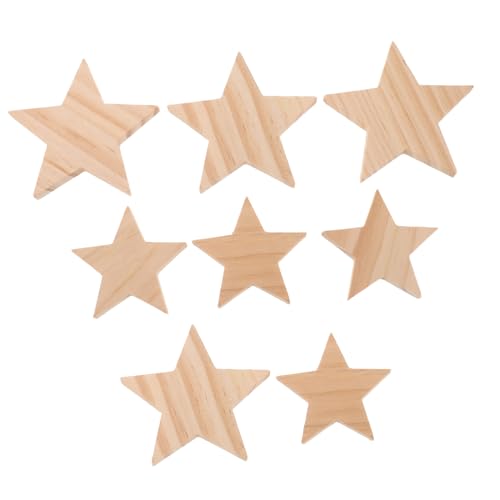 KONTONTY 10 Stück Teiliges Naturbelassene Holzsterne Roh zum Basteln und Dekorieren Langlebige Glatte Holzscheiben für DIY Weihnachts Party Hochzeitsdeko KONTONTY 10 Stück Teiliges Naturbelassene Holzsterne Roh zum Basteln und Dekorieren Langlebige Glatte Holzscheiben für DIY Weihnachts Party Hochzeitsdeko von KONTONTY