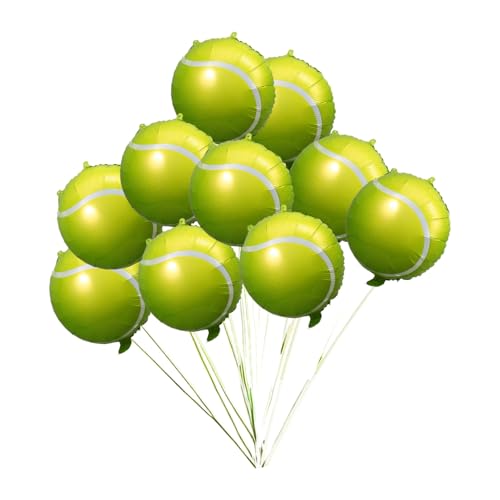 KONTONTY 10 Stück Tennisballon Tennisparty groß transparent Sport Partyzubehör zum Thema Tennis geburtstag luftballons dekoration Ballondekor kreativer Ballon Ballonstütze Aluminiumfolie KONTONTY 10 Stück Tennisballon Tennisparty groß transparent Sport Partyzubehör zum Thema Tennis geburtstag luftballons dekoration Ballondekor kreativer Ballon Ballonstütze Aluminiumfolie von KONTONTY