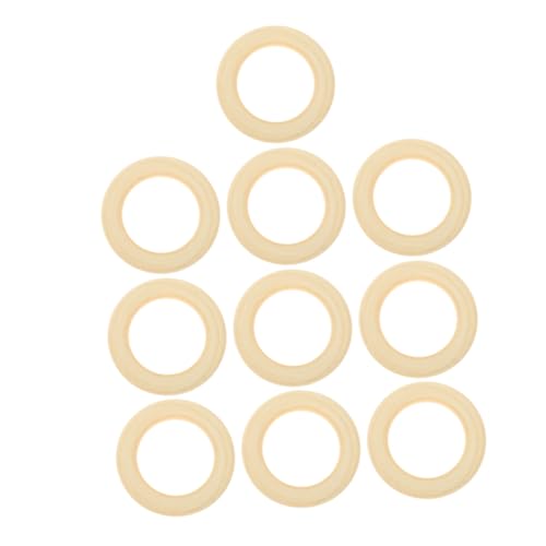 KONTONTY 10 Stück Unvollendete Holzringe aus Massivholz für DIY Makramee Schmuck Bastelringe Blumenkränze und Wohnaccessoires Natürliche Holzkreise für Kreative Handarbeiten KONTONTY 10 Stück Unvollendete Holzringe aus Massivholz für DIY Makramee Schmuck Bastelringe Blumenkränze und Wohnaccessoires Natürliche Holzkreise für Kreative Handarbeiten von KONTONTY