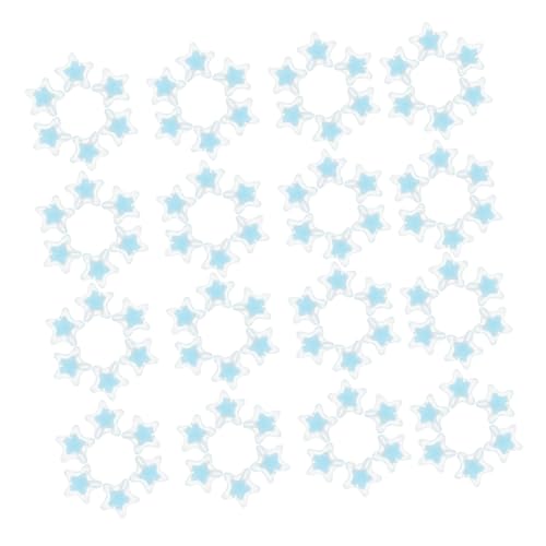 KONTONTY 100 Stück Basteln Perlen Acrylperlen Diy -schmuckperlen Perlenzubehör Sky-blue KONTONTY 100 Stück Basteln Perlen Acrylperlen Diy -schmuckperlen Perlenzubehör Sky-blue von KONTONTY