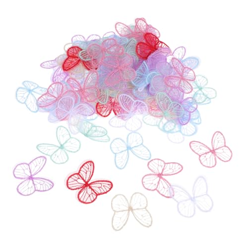 KONTONTY 100 Stück Bestickte Schmetterling-spitzen-applikationen Handgefertigte Spitzen-stickerei für Hochzeitskleider DIY Stoffverzierung Langlebig und Nahtlos für Hemden Hosen Jacken KONTONTY 100 Stück Bestickte Schmetterling-spitzen-applikationen Handgefertigte Spitzen-stickerei für Hochzeitskleider DIY Stoffverzierung Langlebig und Nahtlos für Hemden Hosen Jacken von KONTONTY