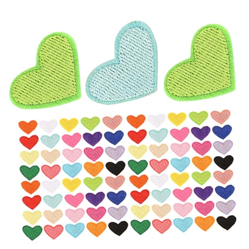 KONTONTY 100 Stück Bunte Herz Aufnäher zum Aufbügeln und Annähen Bestickte Applikationen für Kleidung Jacken Schuhe und Rucksäcke Vielseitige DIY Dekoration Strapazierfähiges Material KONTONTY 100 Stück Bunte Herz Aufnäher zum Aufbügeln und Annähen Bestickte Applikationen für Kleidung Jacken Schuhe und Rucksäcke Vielseitige DIY Dekoration Strapazierfähiges Material von KONTONTY