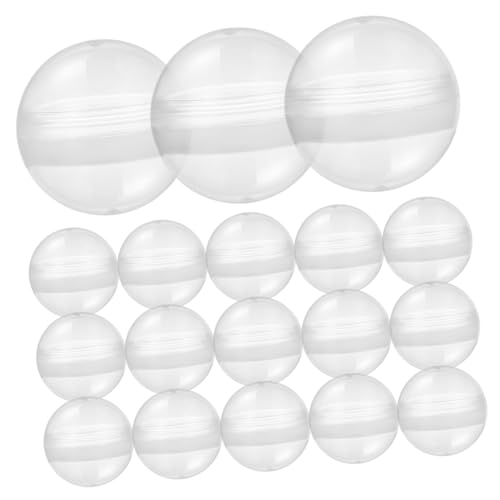 KONTONTY 100 Stück Durchsichtige Befüllbare Kugeln für Spielzeugautomaten Transparente Plastikkugeln für DIY Projekte Partygeschenke und Sammlungen KONTONTY 100 Stück Durchsichtige Befüllbare Kugeln für Spielzeugautomaten Transparente Plastikkugeln für DIY Projekte Partygeschenke und Sammlungen von KONTONTY