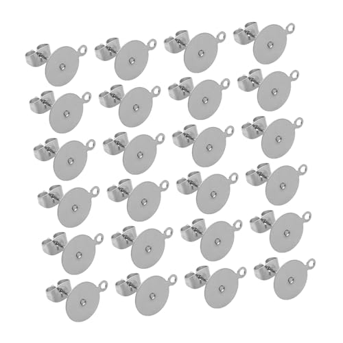 KONTONTY 100 Stück Flache Ohrstecker, Ohrring-verschlüsse, Sichere Verschlüsse, Schmuck-hardware Für Frauen Und Mädchen, Einzigartige Und Stilvolle Accessoires von KONTONTY