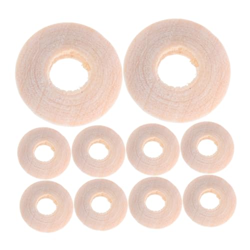 KONTONTY 100 Stück Flache Rondelle Holzperlen aus Natürlichem Holz Unlackierte Spacer Beads für DIY Schmuckherstellung Armbänder Halsketten und Bastelprojekte KONTONTY 100 Stück Flache Rondelle Holzperlen aus Natürlichem Holz Unlackierte Spacer Beads für DIY Schmuckherstellung Armbänder Halsketten und Bastelprojekte von KONTONTY