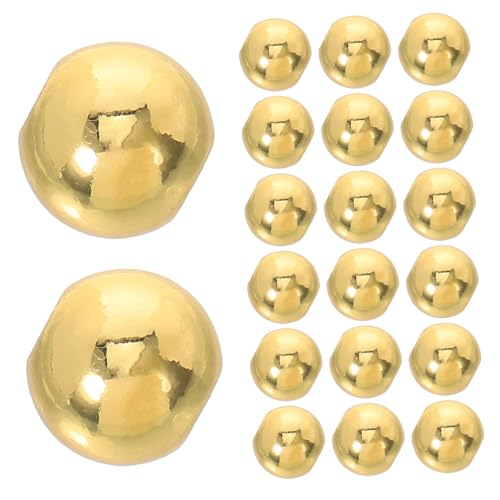 KONTONTY 100 Stück Goldene Kupfer Perlen Rund Nahtlose Spacer Schmuckherstellung DIY Charms für Armbänder Halsketten Ohrringe Handgefertigte Zubehör KONTONTY 100 Stück Goldene Kupfer Perlen Rund Nahtlose Spacer Schmuckherstellung DIY Charms für Armbänder Halsketten Ohrringe Handgefertigte Zubehör von KONTONTY