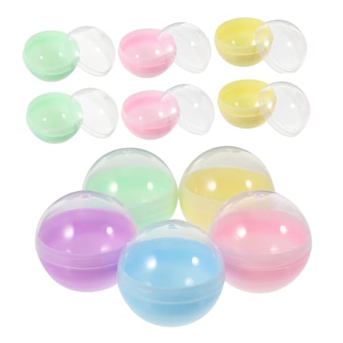 KONTONTY 100 Stück Halbdurchsichtige Macaron Farbige Befüllbare Kunststoffkugeln für Kaugummiautomaten Diy Runde Kapseln für Spielzeugpreise und Bastelprojekte pro Farbe KONTONTY 100 Stück Halbdurchsichtige Macaron Farbige Befüllbare Kunststoffkugeln für Kaugummiautomaten Diy Runde Kapseln für Spielzeugpreise und Bastelprojekte pro Farbe von KONTONTY