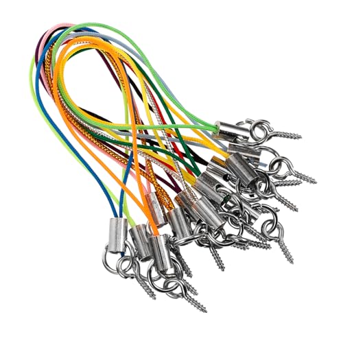 KONTONTY 100 Stück Handy-kettenband Lanyards Seil Zum Aufhängen Des Telefons Handy-lanyard Schlüsselbund Schlüsselanhänger Telefondekoration Schlüsselbänder Für Schmuckstücke Hanfseil von KONTONTY