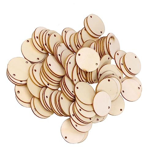 KONTONTY 100 Stück Holzscheiben Rund Mit 2 Löchern Unlakiert Natürliche Holzkreise Für DIY Projekte Basteln Hochzeit Dekoration Und Kreative Handwerksarbeiten KONTONTY 100 Stück Holzscheiben Rund Mit 2 Löchern Unlakiert Natürliche Holzkreise Für DIY Projekte Basteln Hochzeit Dekoration Und Kreative Handwerksarbeiten von KONTONTY