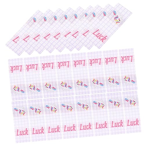 KONTONTY 100 Stück Kleidungsetikett schuhe shoes Kinderkleidung Label schuhe für babys Hutetikett selber machen Stoffetiketten für Kleidung Schuhetikett Etikettendekor Violet von KONTONTY