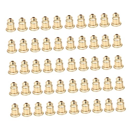 KONTONTY 100 Stück Kupfer Ohrring Verschlüsse Glatte Kanten Hautfreundlich Leicht Diy Schmuckzubehör Passend für Ohrringarten für Schmuckhersteller und Heimgebrauch von KONTONTY