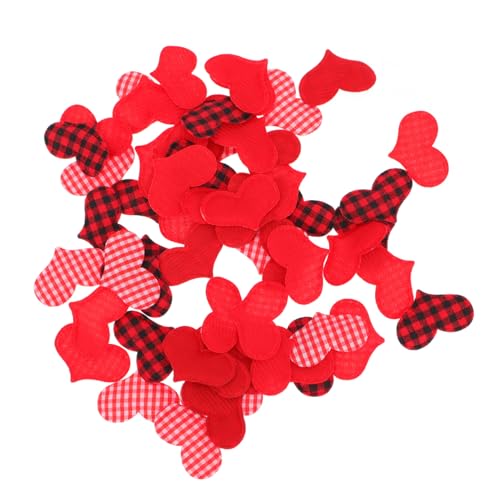 KONTONTY 100 Stück Liebe Zubehör Glitzer Aus Stoff Stickerei Valentinstag Dekorationen Herz Party Plaid Valentines Schild Du Stichworte Geformt Süß Romantische Dekore Diy Charme Polyester KONTONTY 100 Stück Liebe Zubehör Glitzer Aus Stoff Stickerei Valentinstag Dekorationen Herz Party Plaid Valentines Schild Du Stichworte Geformt Süß Romantische Dekore Diy Charme Polyester von KONTONTY