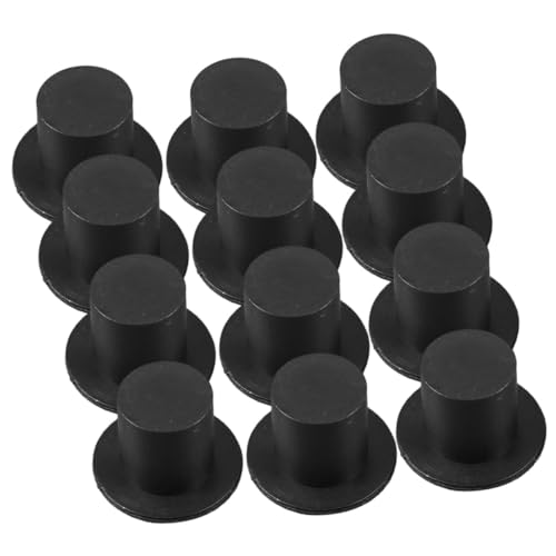 KONTONTY 100 Stück Mini Clown Hüte Miniatur Puppenhüte Bastelzubehör Schwarz Kleine Top Hats Für DIY Handwerk Puppendekoration KONTONTY 100 Stück Mini Clown Hüte Miniatur Puppenhüte Bastelzubehör Schwarz Kleine Top Hats Für DIY Handwerk Puppendekoration von KONTONTY