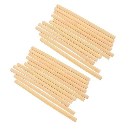KONTONTY 100 Stück Natürliche Rundholzstäbe Unbehandelte Holzstäbchen für DIY Handwerk Vielseitige Bastelstäbe für Wandteppiche Blumenarrangements Kreative Dekorationen Langlebig und KONTONTY 100 Stück Natürliche Rundholzstäbe Unbehandelte Holzstäbchen für DIY Handwerk Vielseitige Bastelstäbe für Wandteppiche Blumenarrangements Kreative Dekorationen Langlebig und von KONTONTY