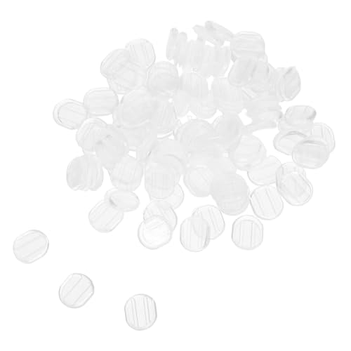 KONTONTY 100 Stück Ohrclip Polster Transparent Ohrclip Zubehör Bequeme Kissen Antirutsch Ohrpolster Für Alltag Sport Und Party Geeignet von KONTONTY