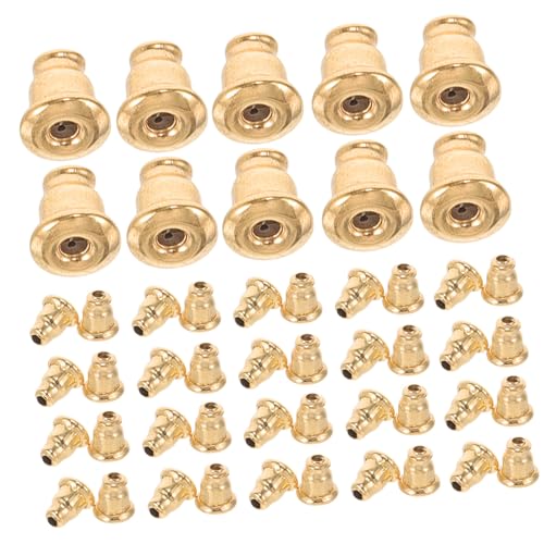 KONTONTY 100 Stück Ohrstecker Rückseiten Rutschfeste und Sichere Ohrringstopper für Diy Schmuckherstellung für Schwere Ohrringe KONTONTY 100 Stück Ohrstecker Rückseiten Rutschfeste und Sichere Ohrringstopper für Diy Schmuckherstellung für Schwere Ohrringe von KONTONTY