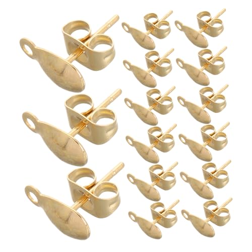 KONTONTY 100 Stück Ohrstecker aus Rostfreiem Edelstahl mit Wasserfestem Tropfenanhänger Leichtes Design für DIY Schmuckherstellung Glänzend Korrosionsbeständig für Alltag und Besondere KONTONTY 100 Stück Ohrstecker aus Rostfreiem Edelstahl mit Wasserfestem Tropfenanhänger Leichtes Design für DIY Schmuckherstellung Glänzend Korrosionsbeständig für Alltag und Besondere von KONTONTY