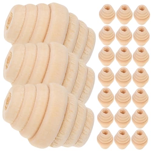 KONTONTY 100 Stück Ovale Holzperlen Fadenförmige Bastelperlen für Schmuckherstellung Diy Makramee Zubehöre für Armbänder und Kreative Bastelprojekte KONTONTY 100 Stück Ovale Holzperlen Fadenförmige Bastelperlen für Schmuckherstellung Diy Makramee Zubehöre für Armbänder und Kreative Bastelprojekte von KONTONTY