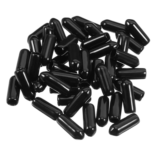KONTONTY 100 Stück Pvc -scheide Spiegelkappen Flexibler Schraubgewindeschutz Schrauben Mit Unterlegscheiben Runde Endkappen Aus Gummi Elektrische Kabelkappen Schraubenabdeckkappen Schwarz KONTONTY 100 Stück Pvc -scheide Spiegelkappen Flexibler Schraubgewindeschutz Schrauben Mit Unterlegscheiben Runde Endkappen Aus Gummi Elektrische Kabelkappen Schraubenabdeckkappen Schwarz von KONTONTY