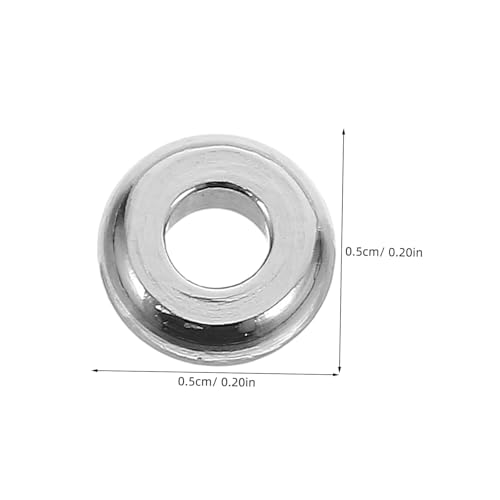 KONTONTY 100 Stück Schmuckperlen Für Ohrringe DIY Ohrring Abstandsperlen Lose Schmuckperlen Abstandsperlen Für Designs Bastelperlen Mit Löchern Lose Edelstahl Silber KONTONTY 100 Stück Schmuckperlen Für Ohrringe DIY Ohrring Abstandsperlen Lose Schmuckperlen Abstandsperlen Für Designs Bastelperlen Mit Löchern Lose Edelstahl Silber von KONTONTY