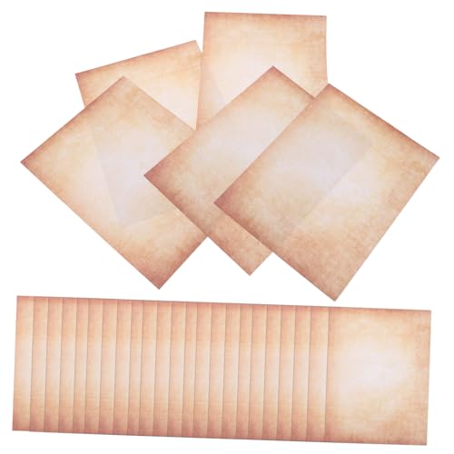 KONTONTY 100 Stück Vintage Schreibpapier Beidseitig Bedruckt Robustes Briefpapier für Scrapbook Journal Diy Basteln Handschriftliche Briefe Tagebücher Kreative Nutzung von KONTONTY