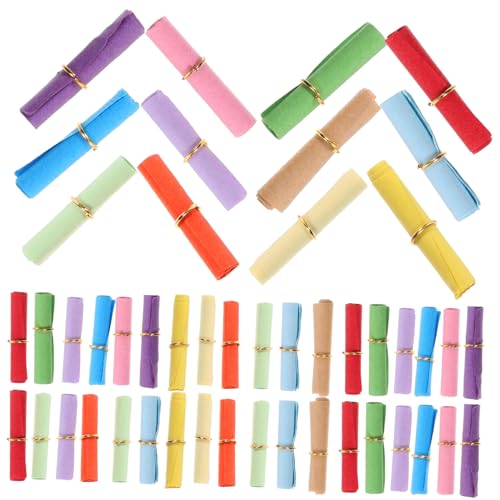 KONTONTY 100 Mini-papierrollen Für Wunschflaschen Buntes Dekopapier Blanko Blätter Für Liebesbriefe KONTONTY 100 Mini-papierrollen Für Wunschflaschen Buntes Dekopapier Blanko Blätter Für Liebesbriefe von KONTONTY