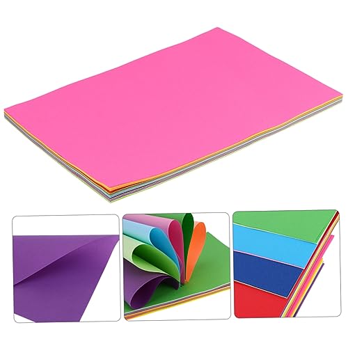 KONTONTY 100Stücke Doppelseitiges Origami Papier Farben M² Bastelpapier für DIY Projekte Faltpapier für Erwachsene für Kunsthandwerk und Arbeiten von KONTONTY