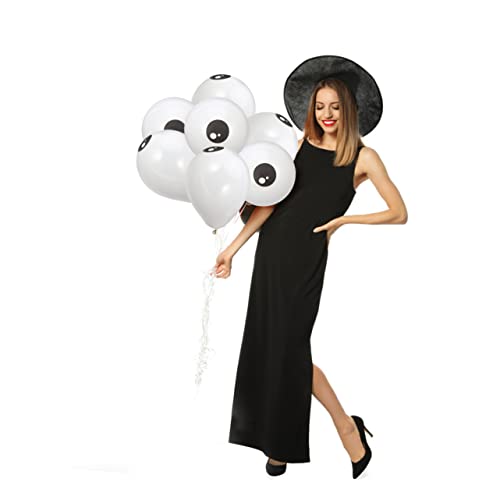 KONTONTY 100Stücke Halloween Augen Luftballons Kleine Partyballons Aus Dickem Latex Wiederverwendbar Für Hochzeiten Geburtstagsfeiern Und Halloween Dekoration Partyzubehör von KONTONTY