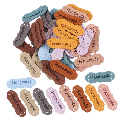 KONTONTY 100Stücke Handgefertigte PU Lederetiketten Geprägte Labels für DIY Projekte an Kleidung Taschen Schuhen Beschriften und Verschönern KONTONTY 100Stücke Handgefertigte PU Lederetiketten Geprägte Labels für DIY Projekte an Kleidung Taschen Schuhen Beschriften und Verschönern von KONTONTY