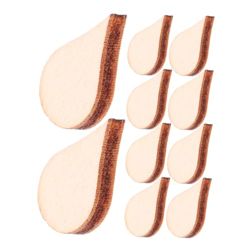 KONTONTY 100Stücke Wassertropfenform Holz DIY Chips Natürliche Bastelornamente für Projekte und Vielseitig Einsetzbar für Heimdekoration und Handwerkskunst KONTONTY 100Stücke Wassertropfenform Holz DIY Chips Natürliche Bastelornamente für Projekte und Vielseitig Einsetzbar für Heimdekoration und Handwerkskunst von KONTONTY