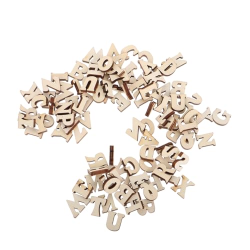 KONTONTY 104Stücke Holzbuchstaben aus Naturholz Alphabet Bastelstücke für Montessori und Frühkindliche Bildung Zubehör für DIY Projekte und Kreative Lernaktivitäten KONTONTY 104Stücke Holzbuchstaben aus Naturholz Alphabet Bastelstücke für Montessori und Frühkindliche Bildung Zubehör für DIY Projekte und Kreative Lernaktivitäten von KONTONTY