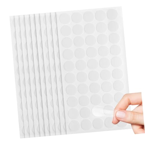 KONTONTY 10Blätter Doppelseitige Klebepunkte Selbstklebende Klebepads für Poster Dekoration Bastelprojekte Vielseitig Einsetzbar Starke Haftung Einfach zu Verwenden Sicher von KONTONTY