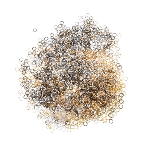 KONTONTY 10Er-Packungen Pack Sprungringe aus Metall Silberfarbene Biegeringe für Schmuckreparatur DIY Schmuckverbinder Vielseitige Verbindungsringe für Ohrringe Schlüsselanhänger KONTONTY 10Er-Packungen Pack Sprungringe aus Metall Silberfarbene Biegeringe für Schmuckreparatur DIY Schmuckverbinder Vielseitige Verbindungsringe für Ohrringe Schlüsselanhänger von KONTONTY