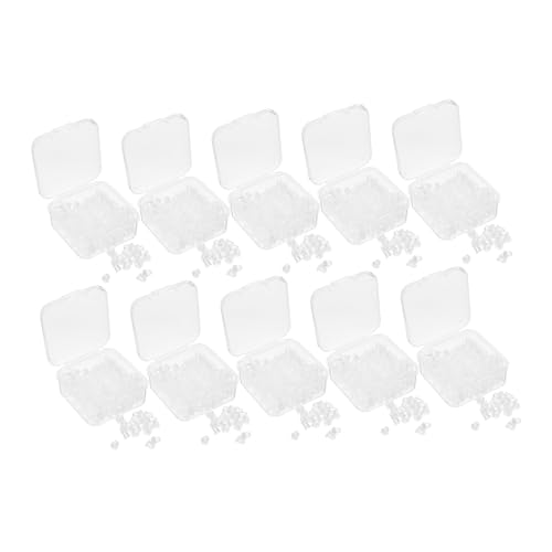 KONTONTY 10Er Schachtel Silikon Ohrring Verschlüsse Klar Weich Ohrstöpsel Ersatz Für Stecker Leicht Druckfrei Sicher Für Schwere Ohrringe KONTONTY 10Er Schachtel Silikon Ohrring Verschlüsse Klar Weich Ohrstöpsel Ersatz Für Stecker Leicht Druckfrei Sicher Für Schwere Ohrringe von KONTONTY