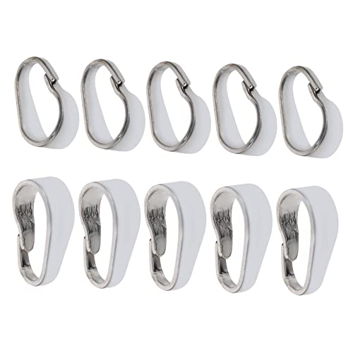 KONTONTY DIY Schmuckverschluss Snap Bail Hook Halsketten Anhänger Clips Verbindungsstücke Für Schmuckherstellung Glänzende Silberne Farbe Ideal Für Halsketten Und Armbänder von KONTONTY