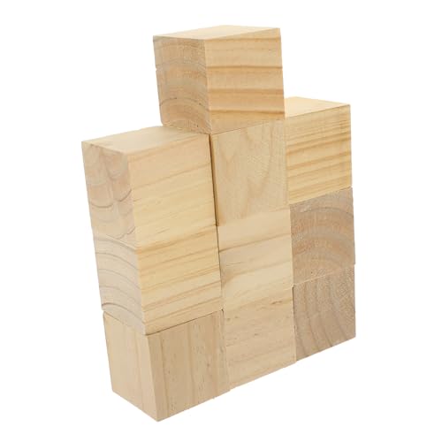 KONTONTY 10Stücke Quadratische Holzblöcke Unbehandeltem Birkenholz Bastelprojekte und DIY Glatte Oberfläche zum Zeichnen und Vielseitig Einsetzbar KONTONTY 10Stücke Quadratische Holzblöcke Unbehandeltem Birkenholz Bastelprojekte und DIY Glatte Oberfläche zum Zeichnen und Vielseitig Einsetzbar von KONTONTY