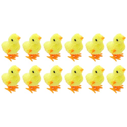 KONTONTY 12 Stück Aufziehbares Hühnerspielzeug Cartoon-aufwickelspielzeug Aufziehspielzeuge Hühnchenspielzeug Huhn Aufziehen Tierische Partygeschenke Huhn Gelb Plüschstoffe KONTONTY 12 Stück Aufziehbares Hühnerspielzeug Cartoon-aufwickelspielzeug Aufziehspielzeuge Hühnchenspielzeug Huhn Aufziehen Tierische Partygeschenke Huhn Gelb Plüschstoffe von KONTONTY