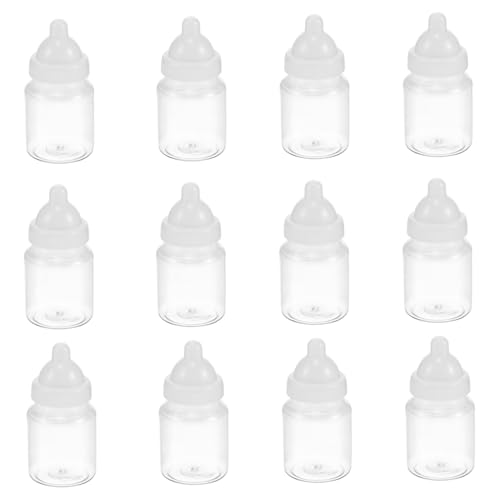 KONTONTY 12 Stück Bonbonboxen in Flaschenform Wiederverwendbare Süßigkeitenbehälter Für Babypartys Kreative Dekoration Mit Platz Für Leckereien von KONTONTY