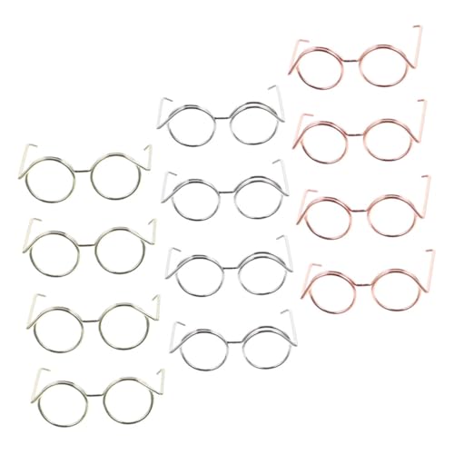 KONTONTY 12 Stück Brillen Spielzeugzubehör Kleine Puppen Mini Sonnenbrillen Puppenbrillen Puppen Mini Brillen Brillen Für Heimwerkerbedarf Miniatur Brillen Basteln Von von KONTONTY