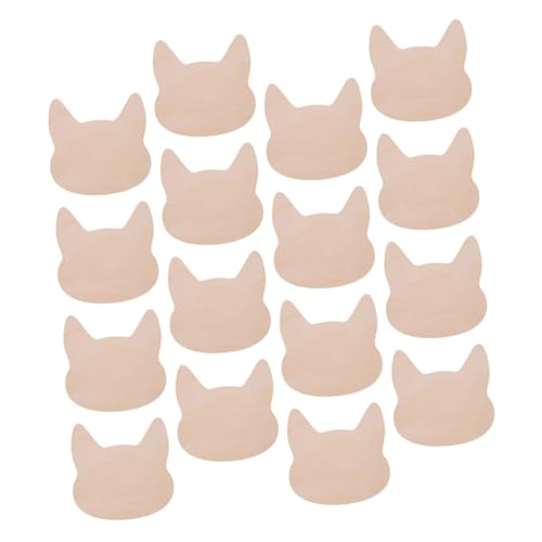 KONTONTY 12 Stück Katzenkopfverzierungen Hölzerne Katze Katzenausschnitte Aus Holz Als Ornamente Unvollendetes Tier Aus Holz Katzenkopfausschnitt Ohrringkartenlocher Hölzern Beige KONTONTY 12 Stück Katzenkopfverzierungen Hölzerne Katze Katzenausschnitte Aus Holz Als Ornamente Unvollendetes Tier Aus Holz Katzenkopfausschnitt Ohrringkartenlocher Hölzern Beige von KONTONTY