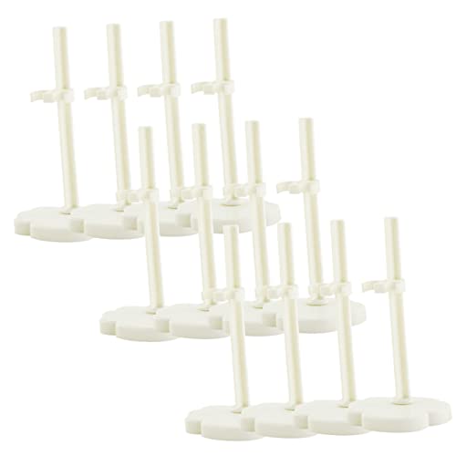 KONTONTY 12 Stück Puppenständer Figurenständerhalter Halter für Marionettenständer Spielzeugfigurenständer Figurenhalter Steht Puppenhalterständer Plastik Weiß KONTONTY 12 Stück Puppenständer Figurenständerhalter Halter für Marionettenständer Spielzeugfigurenständer Figurenhalter Steht Puppenhalterständer Plastik Weiß von KONTONTY
