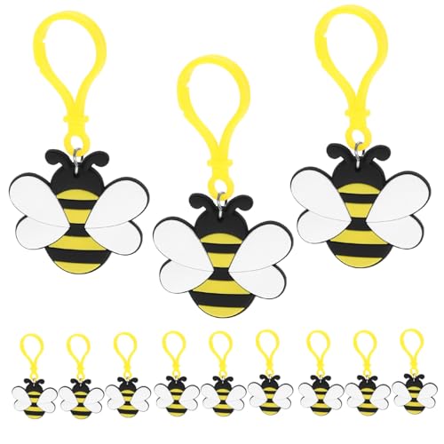 KONTONTY 12 Stück Teiliges Bienen Schlüsselanhänger Robuste Deko Anhänger für Taschen Schlüssel und Rucksäcke für Partys und Zufällige Farben Zufällige Farbe KONTONTY 12 Stück Teiliges Bienen Schlüsselanhänger Robuste Deko Anhänger für Taschen Schlüssel und Rucksäcke für Partys und Zufällige Farben Zufällige Farbe von KONTONTY