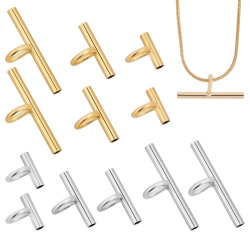 KONTONTY 12 Stück Teiliges Broschenkonverter Gold Silber Schmuckadapter für Broschen und Anhänger Vielseitig Einsetzbar für Schmuckherstellung Einfache Handhabung Verschiedene von KONTONTY