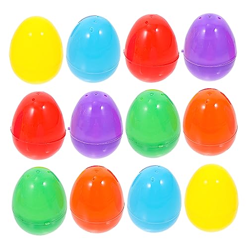 KONTONTY 12 Stück Teiliges Bunte Plastikeier Ostereier Deko Realistische Ei Form für Osterfest Farbige Dekoration Innen und Außen für Festtagsgeschenke und Szenenaufbau Zufällige Farbe KONTONTY 12 Stück Teiliges Bunte Plastikeier Ostereier Deko Realistische Ei Form für Osterfest Farbige Dekoration Innen und Außen für Festtagsgeschenke und Szenenaufbau Zufällige Farbe von KONTONTY