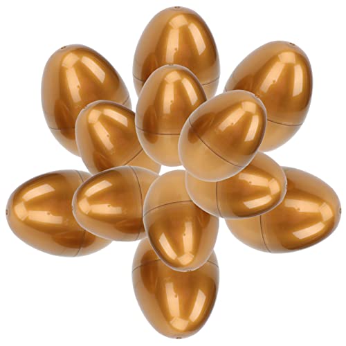 KONTONTY 12 Stück Teiliges Goldene Ostereier aus Geschenkboxen für Kreative Osterdekoration Befüllbar mit Süßigkeiten für Ostereiersuche und Festtagsgeschenke von KONTONTY
