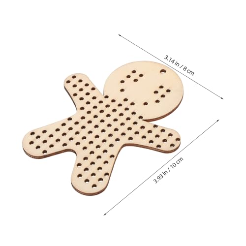 KONTONTY 12 Stück Teiliges Holzplaketten Gingerbread Men Form Diy Kreuzstich Anhänger Unvollendete Holzornamente zum Basteln Einsteigerfreundlich für Weihnachtsdeko Kreative Handarbeiten KONTONTY 12 Stück Teiliges Holzplaketten Gingerbread Men Form Diy Kreuzstich Anhänger Unvollendete Holzornamente zum Basteln Einsteigerfreundlich für Weihnachtsdeko Kreative Handarbeiten von KONTONTY