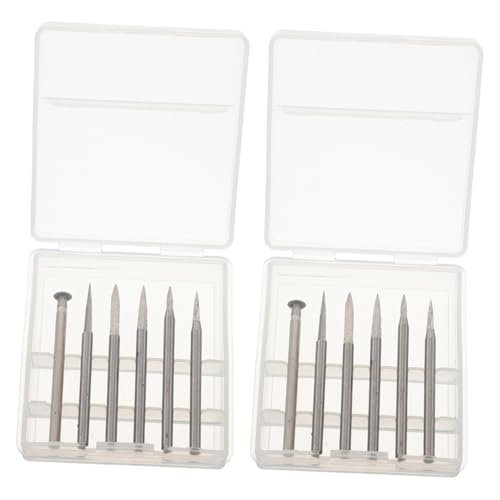 KONTONTY 12 Stück Teiliges Holzschnitzbohrer Schwertförmige Gravurfräser Schaft Präzise Scharfe Holzbohrer Für Mikrodetaillierung Hartholzschnitzen Einfacher Austausch Für Hobby Profi KONTONTY 12 Stück Teiliges Holzschnitzbohrer Schwertförmige Gravurfräser Schaft Präzise Scharfe Holzbohrer Für Mikrodetaillierung Hartholzschnitzen Einfacher Austausch Für Hobby Profi von KONTONTY