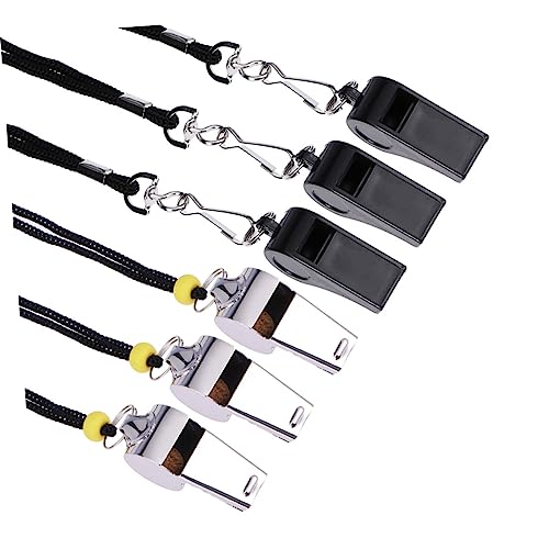 KONTONTY 12 Stück Teiliges Pfeifen mit Lanyard Robuste Sportpfeifen für Schiedsrichter Trainer Notfälle Geeignet für Fußball Basketball und Outdoor Einsätze von KONTONTY